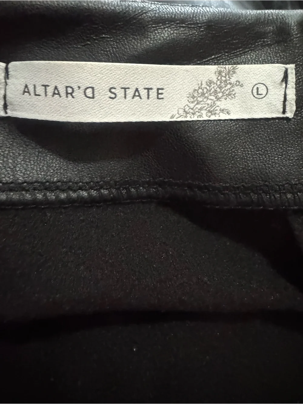 Altar'D STATE FAUX LEATHER MINI SKIRT